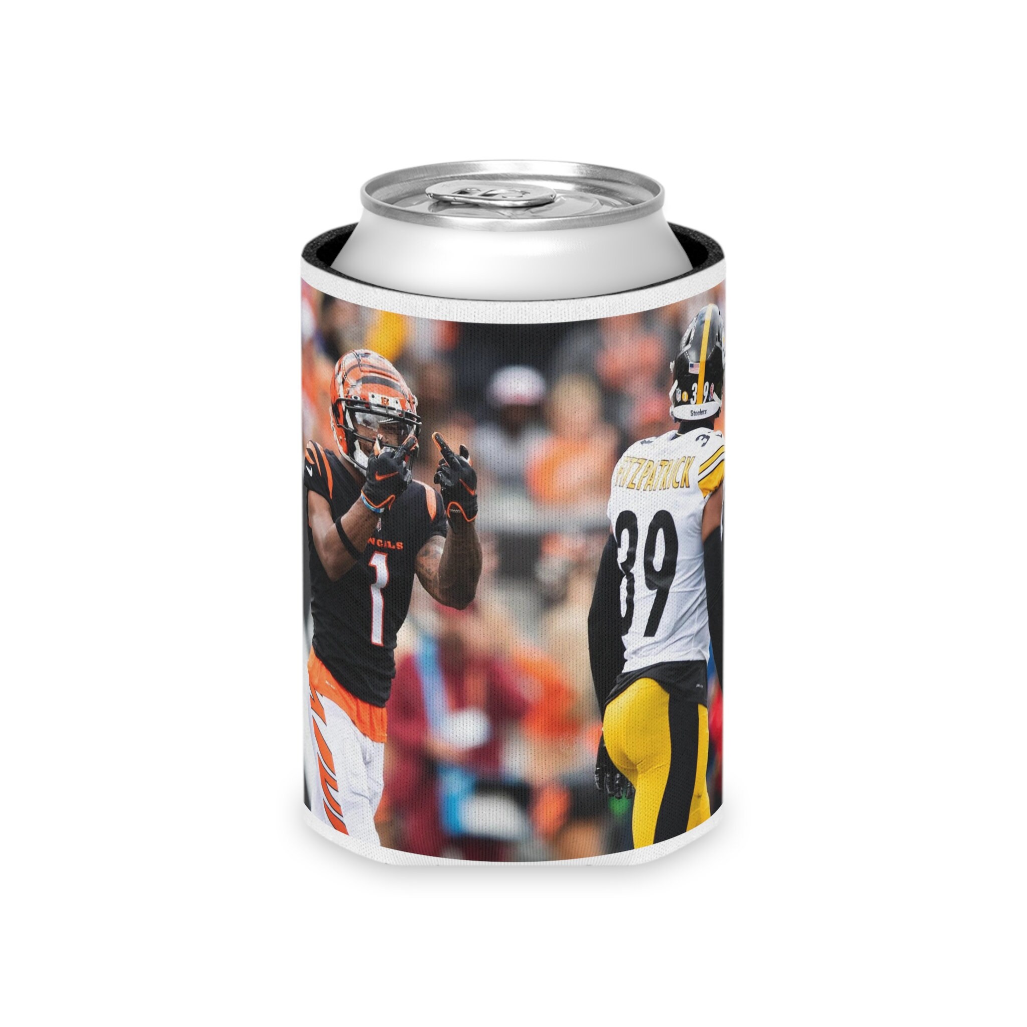 Football Team Logo Tall Boy Can Holder Coozie Beverage Insulator - Fits  24oz - 25oz Cans (Pittsburgh (Steelers))