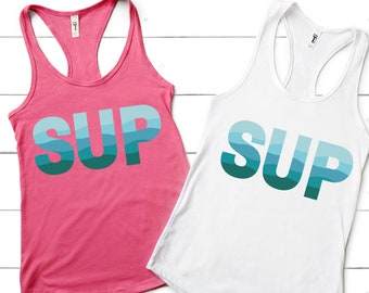 SUP Board - Stand Up Paddle Board Shirt, SUP Tank Top, Surfing SUP Shirt, Ocean Paddle Shirt