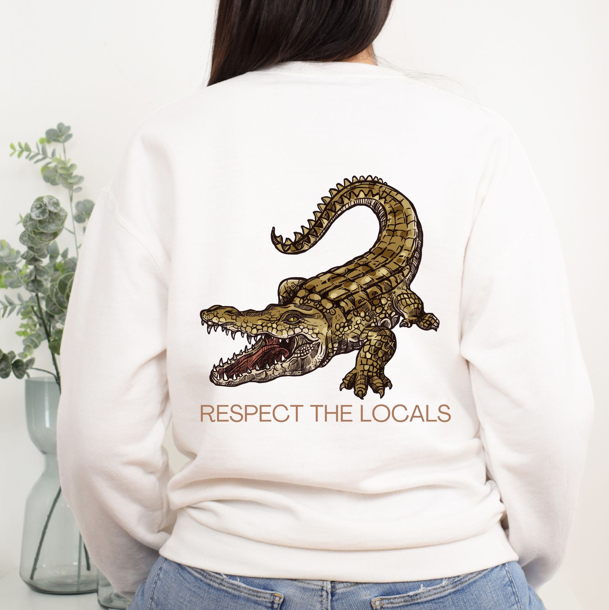 Crocodile Sweatshirt - Etsy