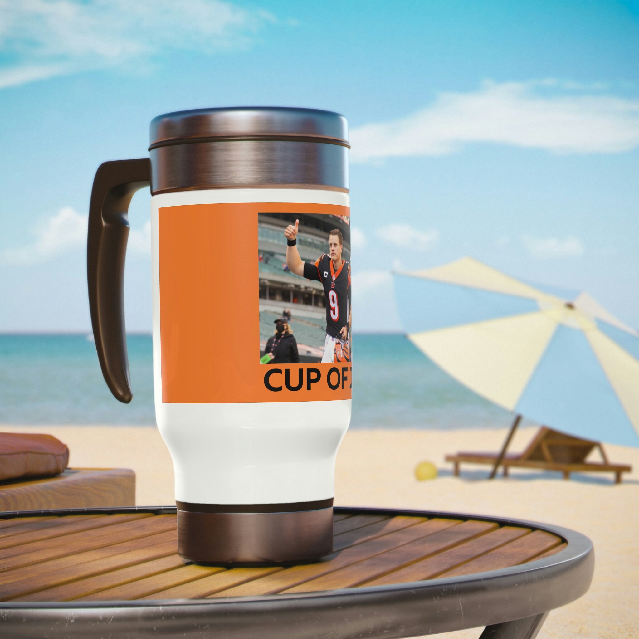 Joe Burrow , Cup of Joe, Coffee Mug, Bengals Cup,travel Mug With Handle