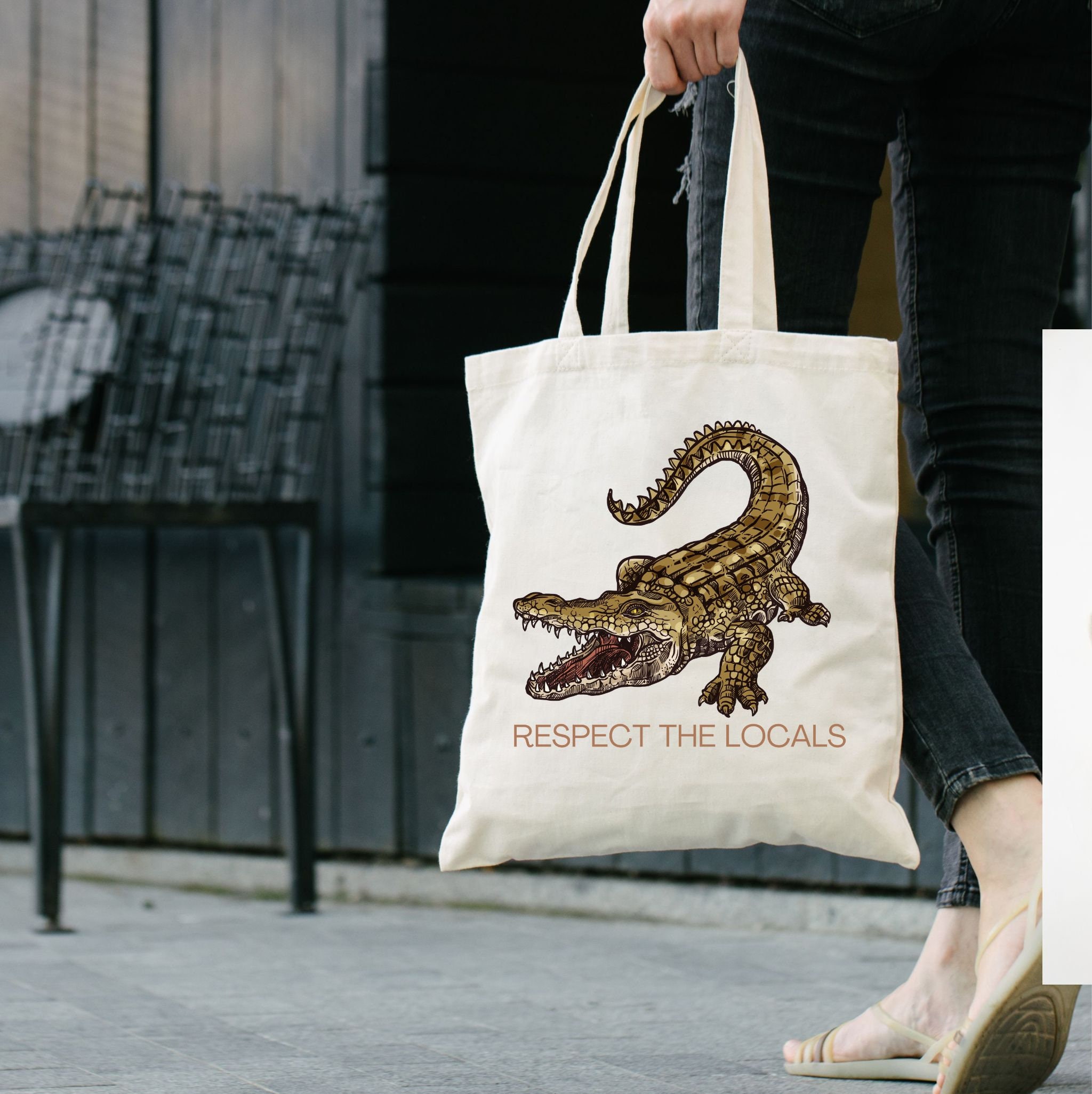 Alligator Tote Bag In Burgundy