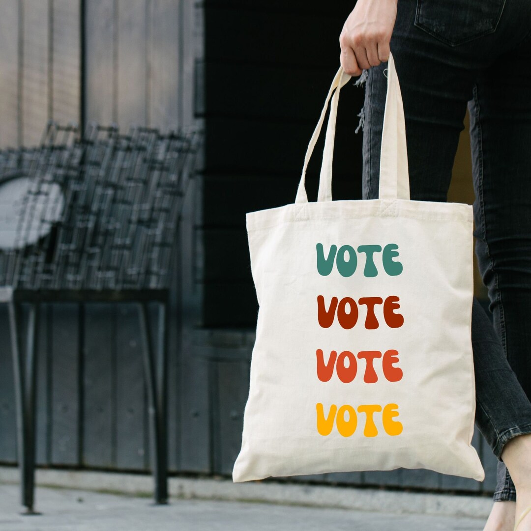 VOTE Tote Bag Election USA Civil Rights Politics Etsy