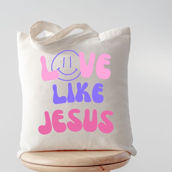 Love Like Jesus Tote Christian Gifts Gifts Cotton Canvas Etsy