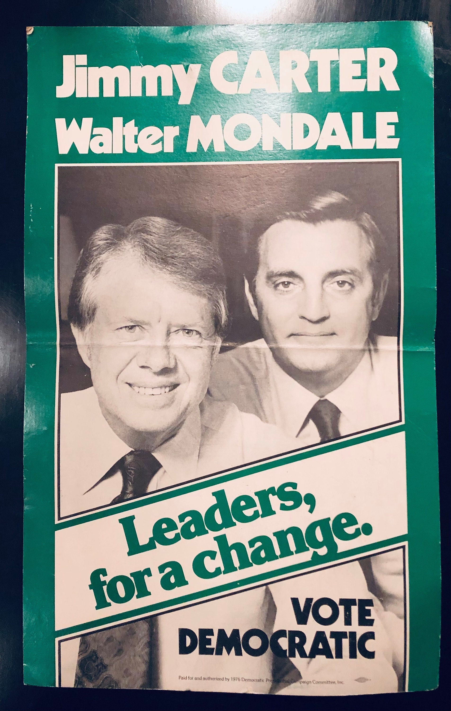 Carter/mondale 1976 Campaign Flyers Etsy