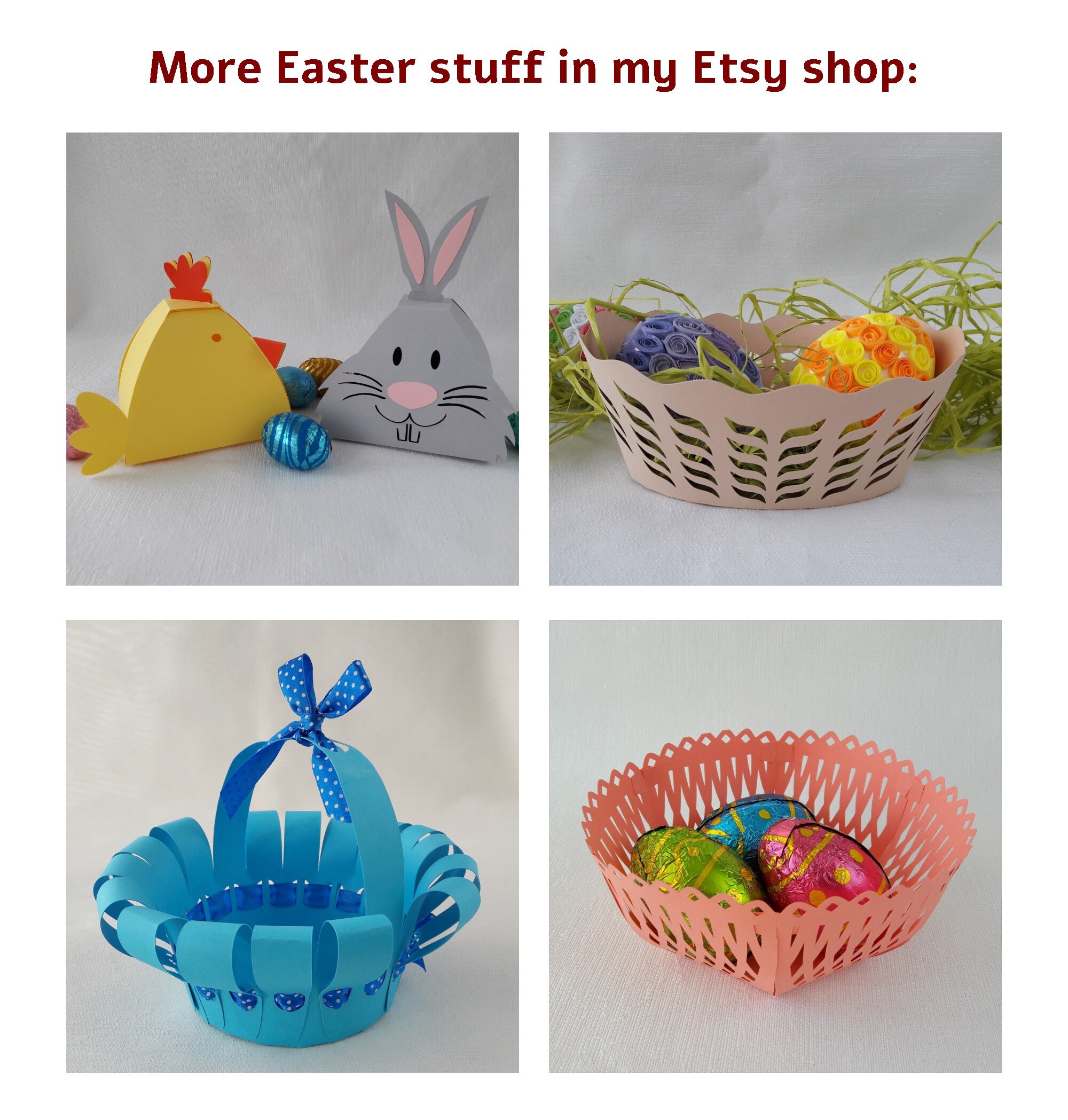 Pop up Card Template SVG Easter Basket Plotter Cut File | Pat. 038 - Etsy