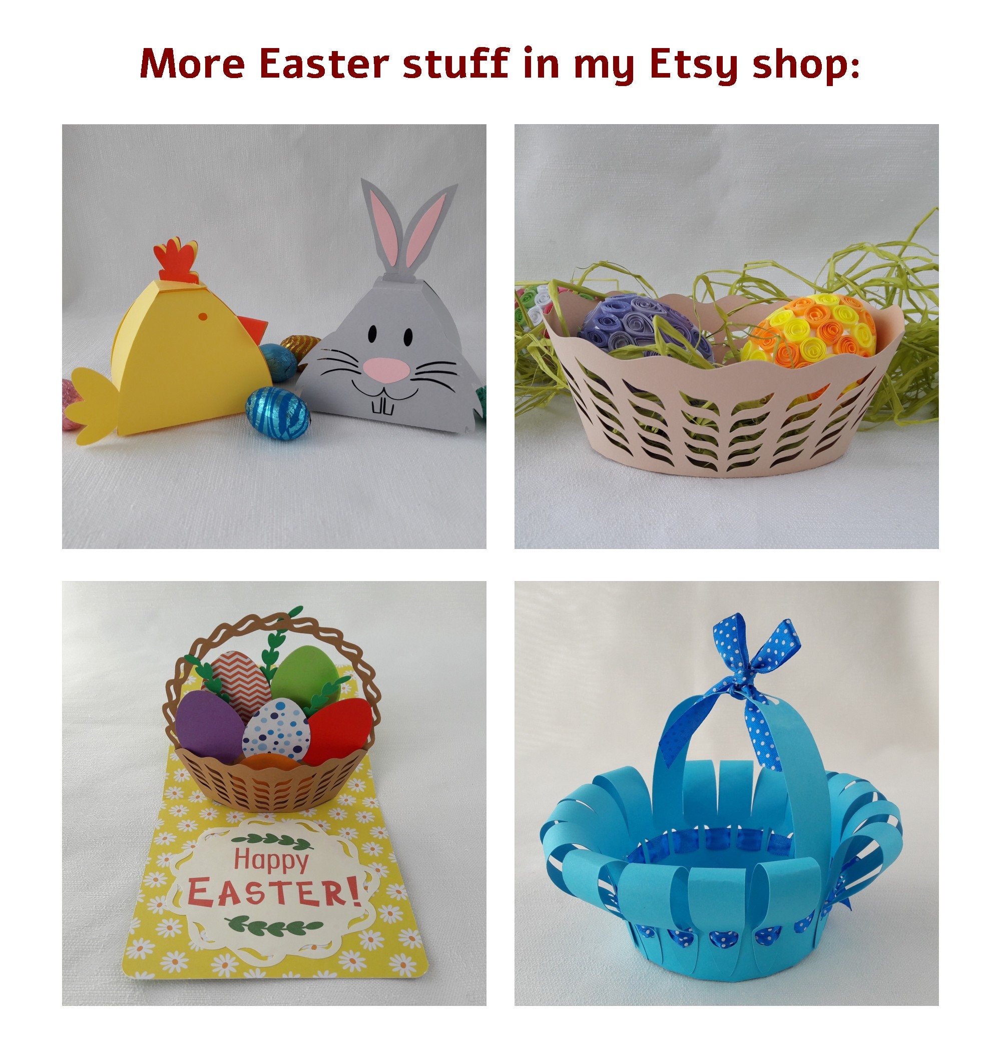 Easter Paper Basket Woven SVG Plotter Cut File | Pat. 007 - Etsy