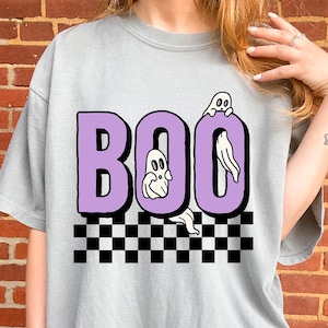 Retro Halloween Boo-spöken png, läskig säsong (digital nedladdning) bild 1