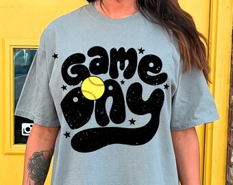 Softball Game Day PNG, Softball Mom Shirt Design (Digital Download)
