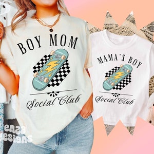 Mama Mini Social Club Png, Boy Mom Png, Mama And Mini Png, Mama's Boy Png, Mommy and Me Png, In My Boy Mom Era Png, Boy Mama Sweatshirt Png