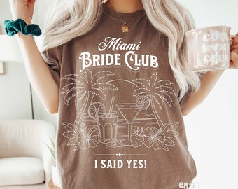 Miami Bride Png Shirt Design, Bride Clipart, Retro Bride To Be Png, Team Bride Png, Bride Bundle Png, Bridal Party Png, Bride Squad Png