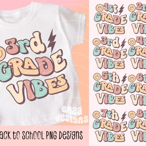 Back To School Png Bundle, Back To School Teacher Shirt Design, First Grade Png Sublimation, Back To School Shirts Designs for Sublimation