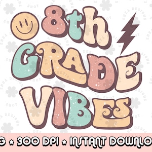 8th Grade Png, 8th Grade Teacher Sublimation Designs, 8th Grade Teacher Shirt Design, 8th Grade Shirt Sublimation