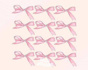 Cinta de coqueta Png, Diseño de camisa de coqueta digital, Lazos rosas dibujados a mano Png, Chica suave Png, Lazo de coqueta Png, Sublimación de arco rosa Png