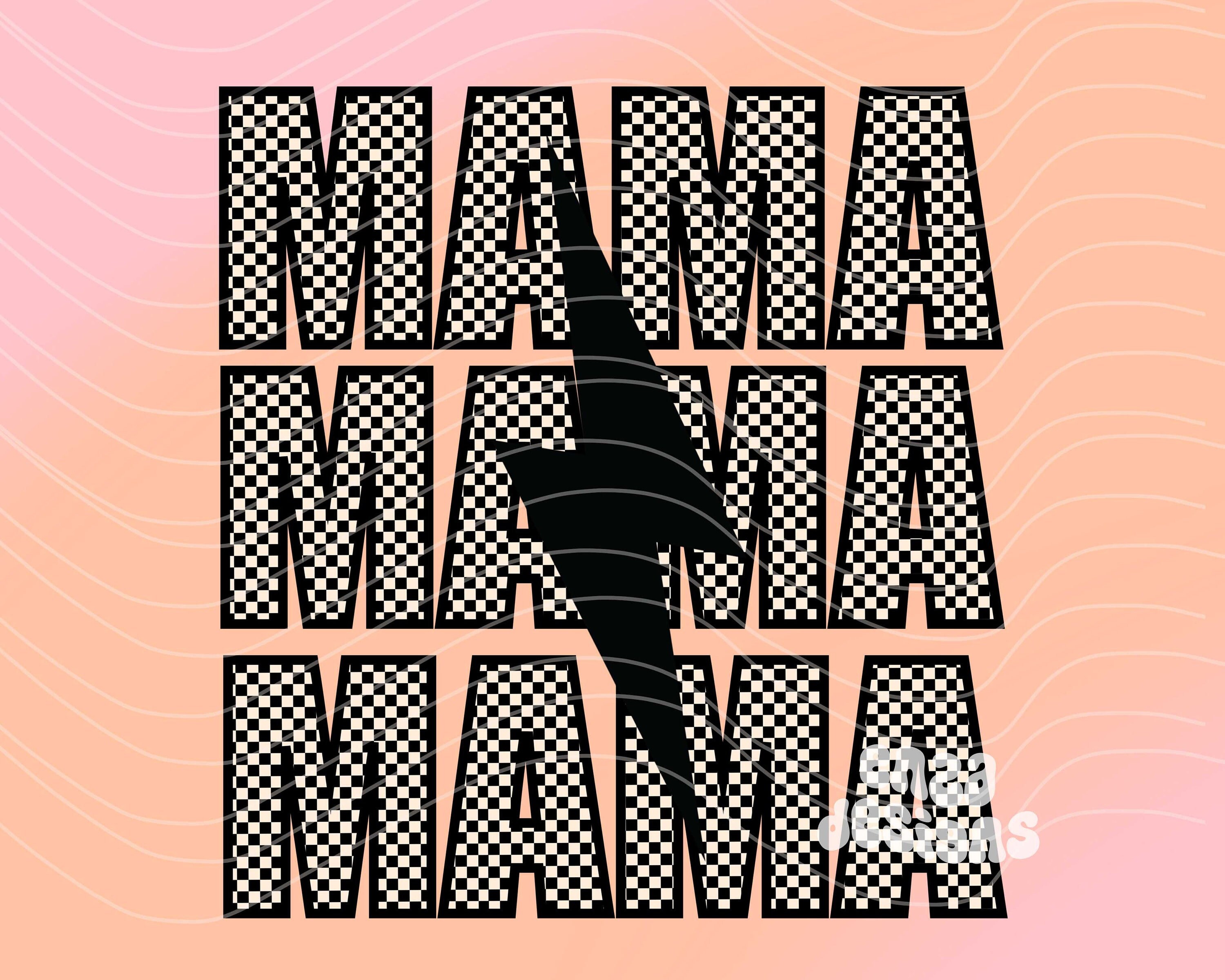 Mama Lightning Bolt Grey Tee main image 0