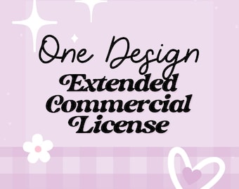 Licença comercial estendida apenas para um design