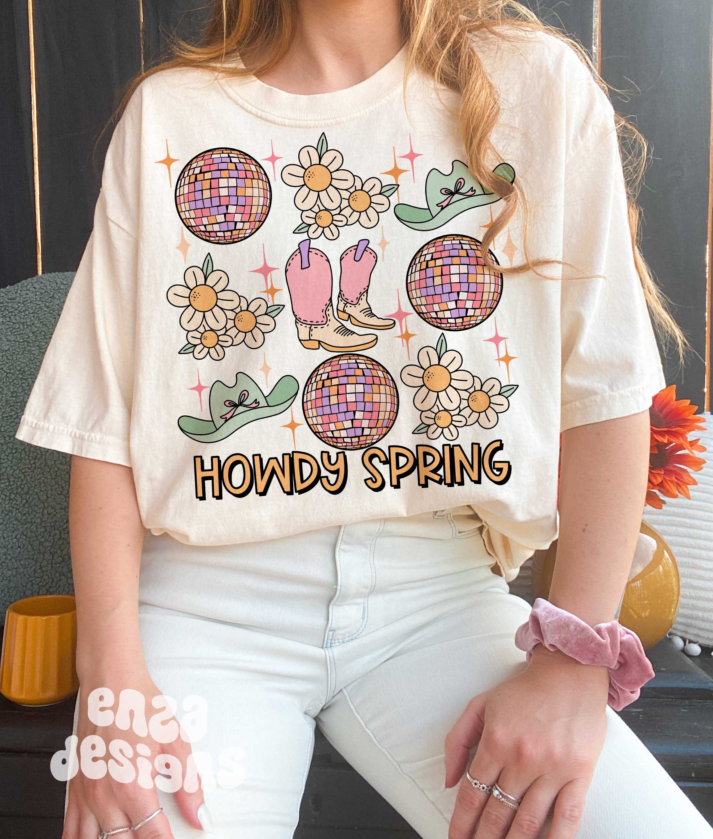 Spring Howdy Howdy Spring Png, Western Spring Png, Cowgirl Spring Png, Trendy Spring ...
