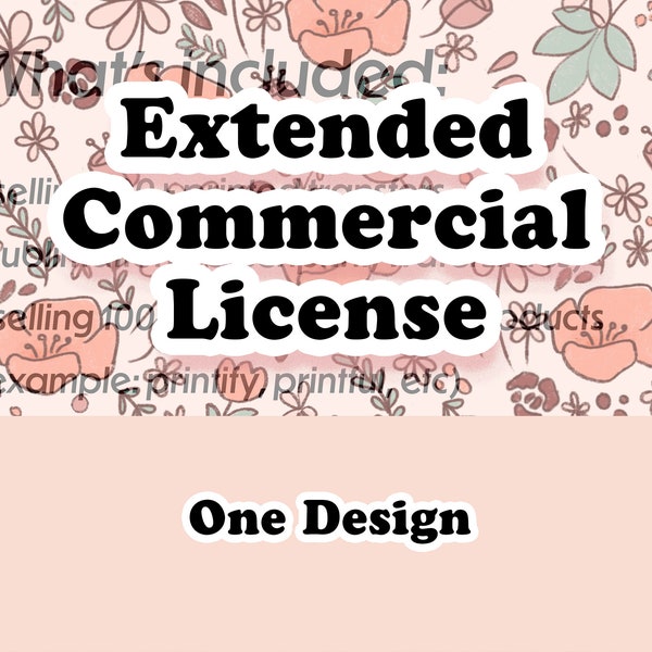 Extended Commercial License For One Design Only