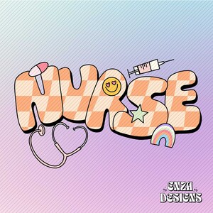 Krankenschwester Clipart Png Sublimationsdesign Digitaler Download, Krankenschwester Wertschätzung Design Png für Hemden, Krankenschwester Leben Png, trendige RN Krankenschwester Png