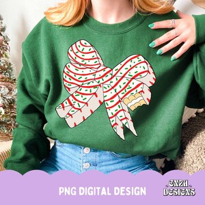 Christmas Cake Png, Coquette Bow Cake Png, Merry Christmas Png, Christmas Tree Cake Png, Retro Christmas Sublimation, Girly Christmas Png