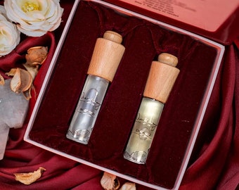 Regalo del Día de San Valentín: Perfume de lujo no tóxico para mujeres Inception+ Perfume natural de oro rosa, perfume orgánico, regalos sin alcohol para ella