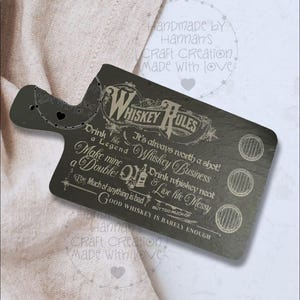 Whiskey Theme - Elegant Slate Cutting Board
