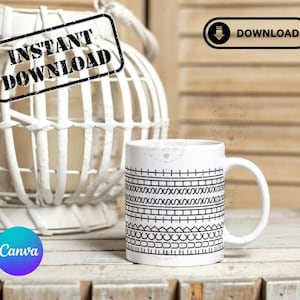 Cheeky Swear Word Sublimation Mug Template - Instant Digital Download