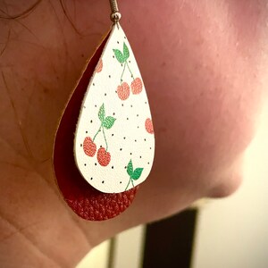 Cherry Drop Earrings