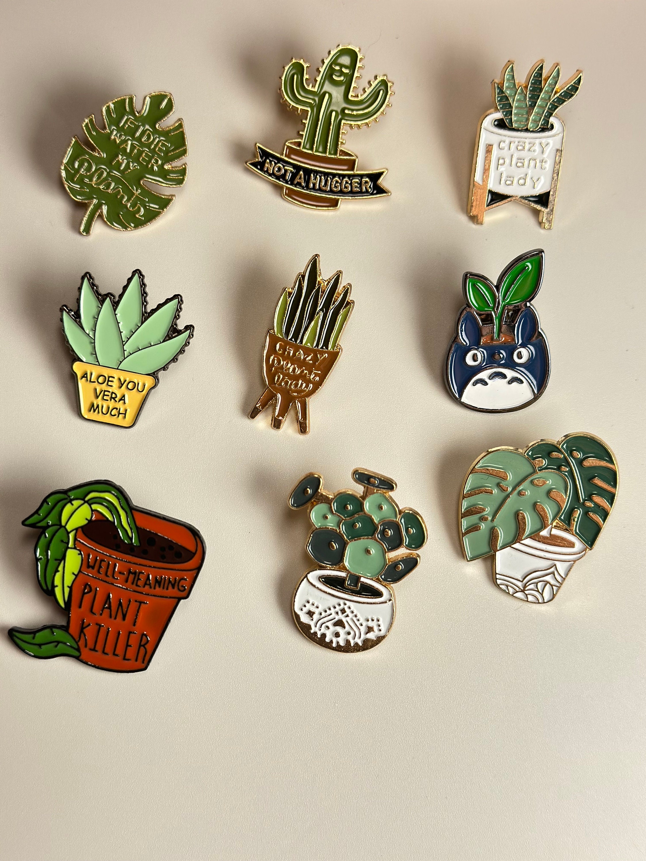 13style Cute Plant Pins Badge Cactus & Succulent Enamel Pin Gift