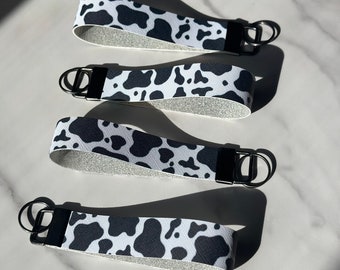 Faux Leather Cow Print Key Fob Wristlet | Cow Print Key Chain holder | Cow Print Lover Accesories |  Lover Gift | Cow Print Wristlet