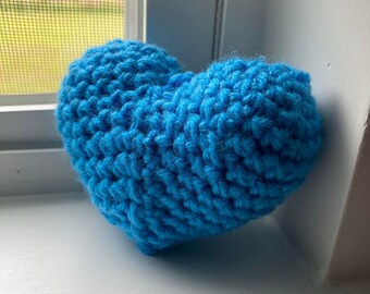 Amigurumi Crochet Stuffed Heart, Teacher Gift