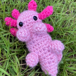 crochet amigurumi axolotl, gift for birthdays, toys for kids, gift for holidays
