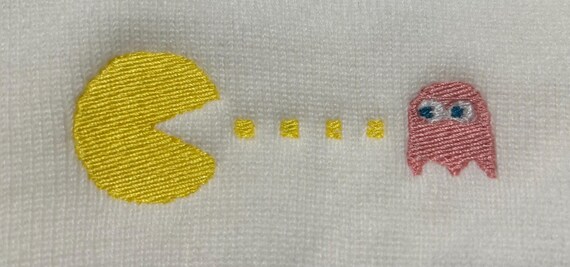 Pac-man Embroidered Beanie, Winter Hats, Gift Idea - Etsy display picture 1