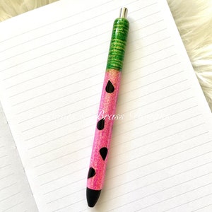Watermelon InkJoy Glittered Refillable Pen