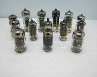 Vacuum Tubes For Crafts  Vintage Miniature Glass Lot of 14 Tubes Art Steampunk  Project