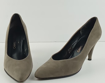 Charlie Jourdan Suede High Heels Made in France