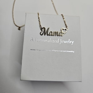 Collier maman délicat, argent sterling, or, collier maman, cadeau grand-mère, maman minimaliste avec coeur, cadeau pour nouvelle maman, cadeau fête des mères