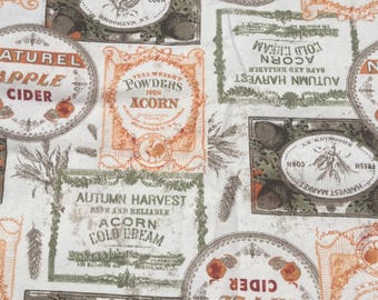Cotton Canvas Autumn Themed