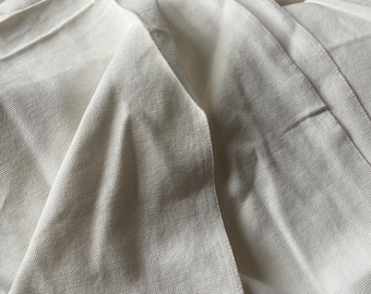 Off White Twill Weave Duck Cloth Heavy Weight  | Bottom Weight Fabric 100% Cotton