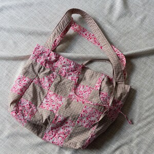 Handmade Patchwork Tote – Lined Everyday Bag for Market, Books & Daily Essentials zdjęcie 4