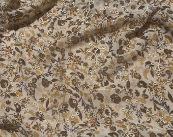 Lightweight Floral Embroidered Fabric