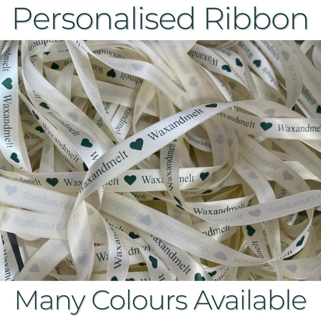 Personalised Ribbon 15mm 25mm 48mm Custom Present Wrapping Gift Wrap ...