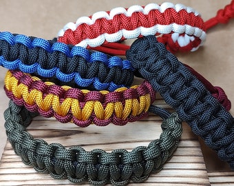 Paracord Bracelet Adjustable Bracelets For Men Gift For Him Custom EDC Tactical Rope Veteran Made Cobra