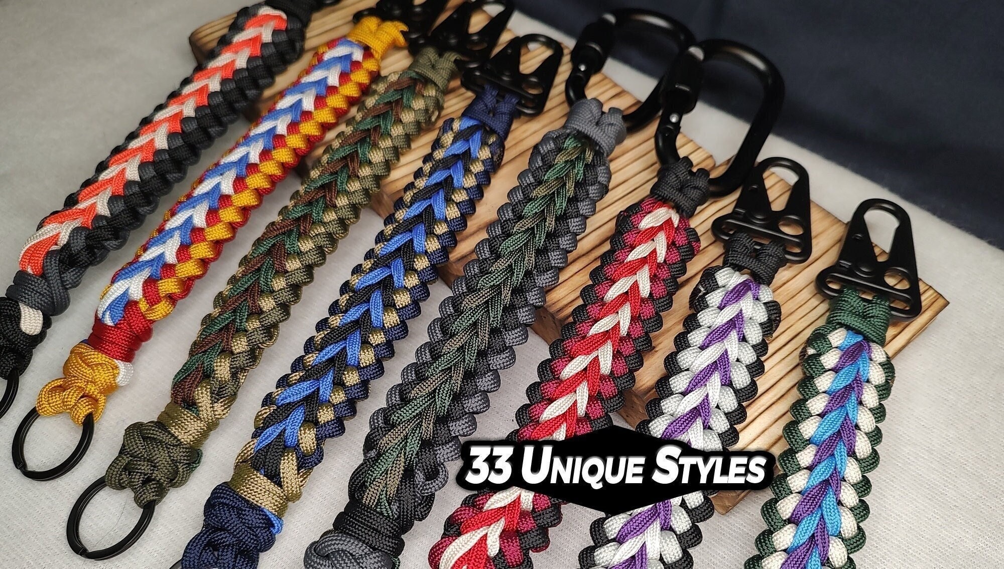 Paracord Keychain Carry Handle Tactical Rope Lanyard Duty