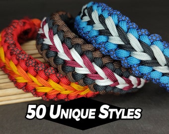 Paracord Bracelet Premium Adjustable Bracelets For Men Gift For Him Custom EDC Tactical Rope Veteran Made