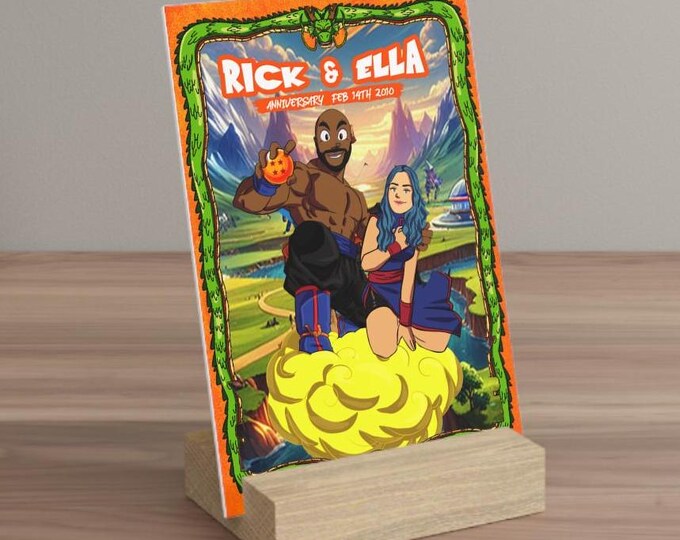 Anime Wanted Poster Card , Fully Custom Wanted Card, Wedding Gift ...
