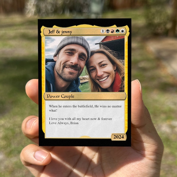 Personalized Magic Gathering Card Etsy