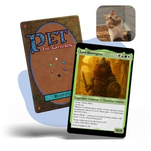 Personalized MTG Pet Magic Card