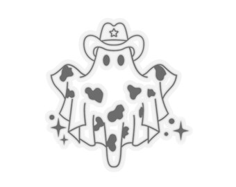 Cowboy Ghost Sticker Kiss-Cut Stickers