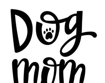 Clipart de mamá perruna / Archivos PNG de huellas de patas (Descarga digital)