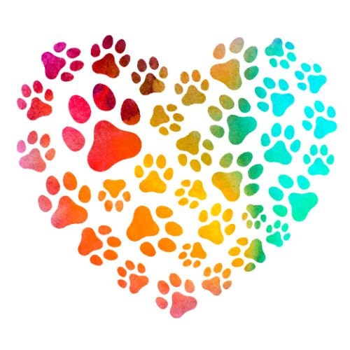 Heart Paw Print| Digital Clipart | Digital Download | PNG Files | SVG Files